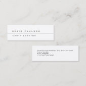 Carte De Visite Mini Différent tendance Slim élégant Moderne (Devant / Derrière)