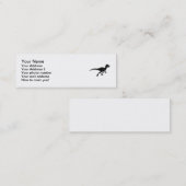 Carte De Visite Mini Dinosaure de Deinonychus (Devant / Derrière)