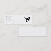 Carte De Visite Mini Dinosaure de Velociraptor (Devant / Derrière)