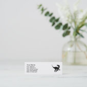 Carte De Visite Mini Dinosaure de Velociraptor (Debout devant)