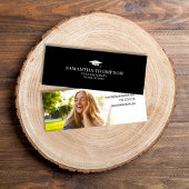 Carte De Visite Mini Diplôme d'études universitaires Diplômés Cap Photo