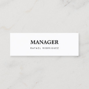 Carte De Visite Mini Directeur professionnel