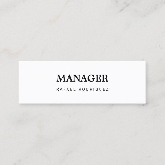Carte De Visite Mini Directeur professionnel (Devant)