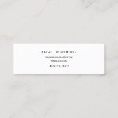 Carte De Visite Mini Directeur professionnel (Dos)