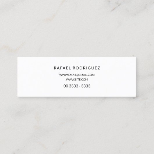 Carte De Visite Mini Directeur professionnel (Dos)