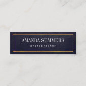 Carte De Visite Mini Distresse Bordure d'or violet (Devant)