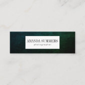 Carte De Visite Mini Distresse verte (Devant)