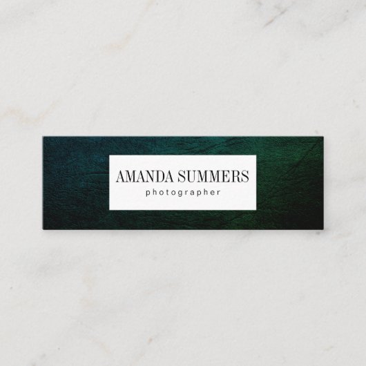 Carte De Visite Mini Distresse verte (Devant)