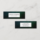 Carte De Visite Mini Distresse verte (Devant / Derrière)