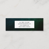 Carte De Visite Mini Distresse verte (Dos)