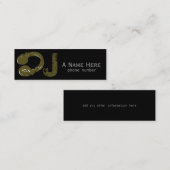 Carte De Visite Mini dj / dee jay / musique électronique (Devant / Derrière)