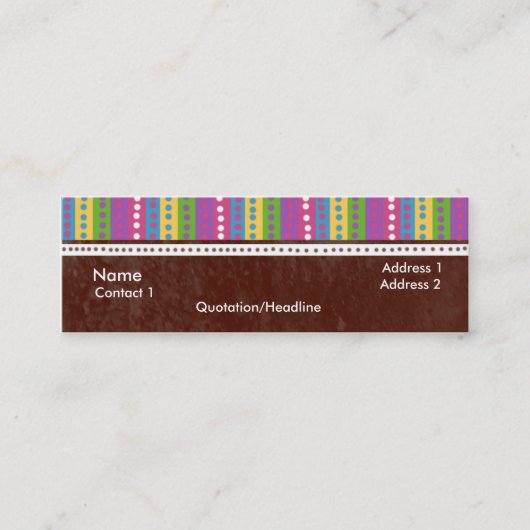 Carte De Visite Mini Dolla (Devant)