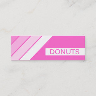 Carte De Visite Mini DONUTS rétro