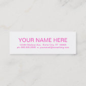 Carte De Visite Mini DONUTS rétro (Dos)