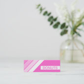 Carte De Visite Mini DONUTS rétro (Debout devant)