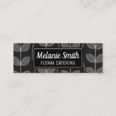 Carte De Visite Mini Doodles de chaloupe à fleurs (Devant)