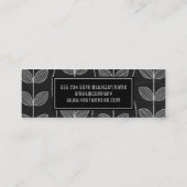 Carte De Visite Mini Doodles de chaloupe à fleurs (Dos)