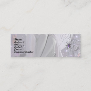 Carte De Visite Mini Dormir et araignée au clair de lune !