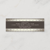 Carte De Visite Mini Double règle fausse couverture (Dos)