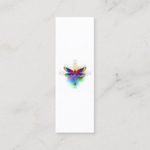 Carte De Visite Mini Dragonfly en arc-en-ciel