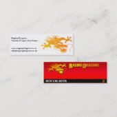 Carte De Visite Mini Dragons faisants rage - équipe de Dragonboat (Devant / Derrière)