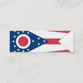 Carte De Visite Mini Drapeau d'état de l'Ohio (Dos)