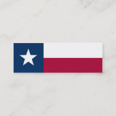 Carte De Visite Mini Drapeau d'état du Texas (Dos)