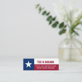 Carte De Visite Mini Drapeau du Texas (Debout devant)