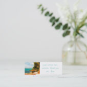 Carte De Visite Mini Dreamy Tropical Beach (Debout devant)
