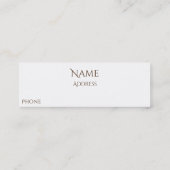 Carte De Visite Mini Drôle Dentaire Photographie Dentaire Extrait Dents (Dos)