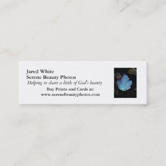 Carte De Visite Mini DSC07579, blanc de Jared, photos sereines de