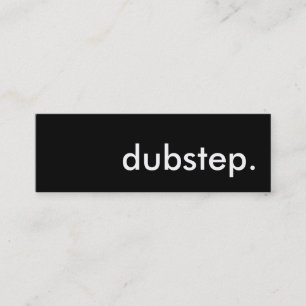 Carte De Visite Mini dubstep.