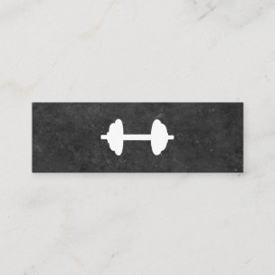 Carte De Visite Mini Dumbbell Formateur personnel (ardoise)