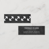 Carte De Visite Mini Dumbbell | Formateur personnel (ardoise) (Devant / Derrière)