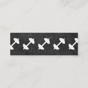 Carte De Visite Mini Dumbbell   Formateur personnel (ardoise)