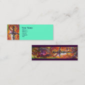 CARTE DE VISITE MINI DURENDAL, ÉPÉE ROMANTIQUE ET ANGE (Devant / Derrière)