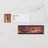 CARTE DE VISITE MINI DURENDAL, ÉPÉE ROMANTIQUE ET ANGE (Devant / Derrière)