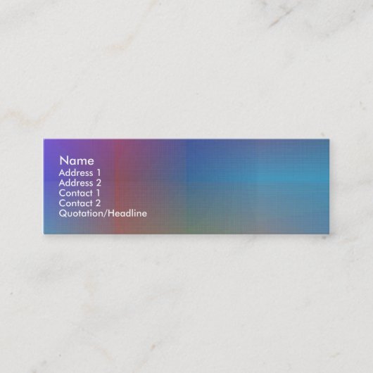 Carte De Visite Mini Dusky Color I - Modèle (Devant)