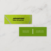 Carte De Visite Mini Duvet d'Instructor_yellow de tennis (Devant / Derrière)