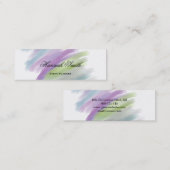 Carte De Visite Mini Eau de luxe moderne et élégant professionnel (Devant / Derrière)