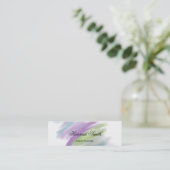 Carte De Visite Mini Eau de luxe moderne et élégant professionnel (Debout devant)