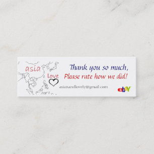 Carte De Visite Mini ebay et etsy