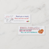 Carte De Visite Mini ebay et etsy (Devant / Derrière)