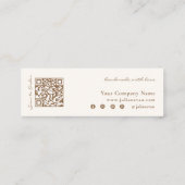 Carte De Visite Mini Échantillon de parfum élégant carte mini testeur d (Dos)