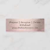 Carte De Visite Mini Échelle Mermaid Posh | Dusty Terracotta Peach Shee (Dos)