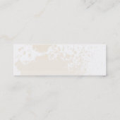 Carte De Visite Mini Éclaboussure beige - maigre (Dos)