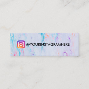 Carte De Visite Mini éclaboussure de peinture d'instagram