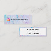 Carte De Visite Mini éclaboussure de peinture instagram (Devant / Derrière)