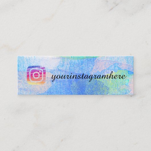 Carte De Visite Mini Éclaboussure sociale d'éclaboussure de peinture de (Devant)