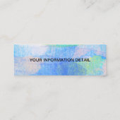 Carte De Visite Mini Éclaboussure sociale d'éclaboussure de peinture de (Dos)